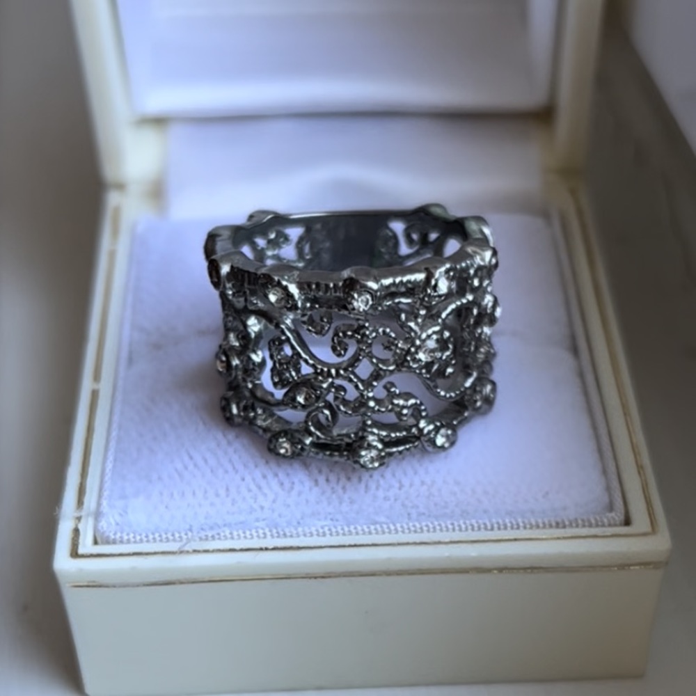 Fun statement silver ring!